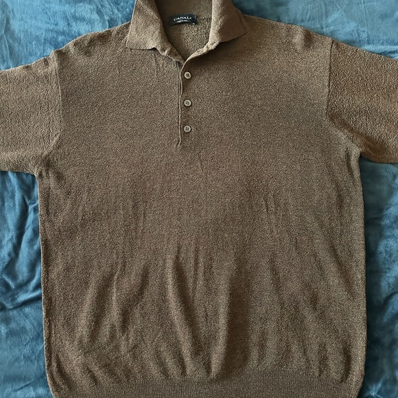 Canali men’s polo sweater size Italian 52 US 42 in excellent preowned condition - Picture 3 of 13